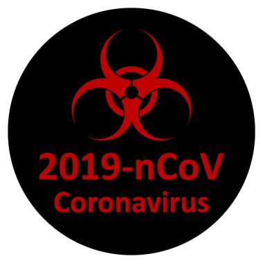 Coronavirus tehlike işareti.