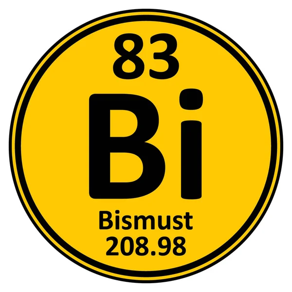 Periodic table element bismuth icon. — Stock Vector