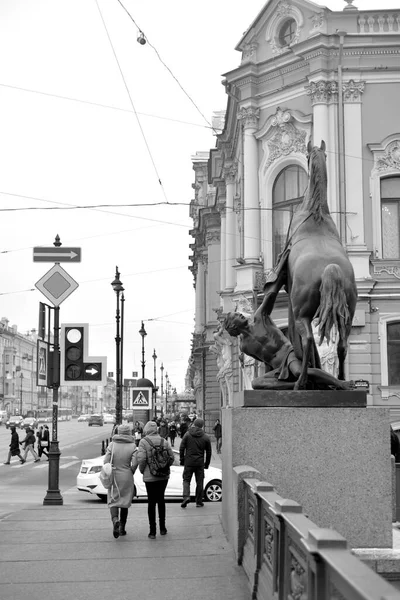 Vista sobre Nevsky Prospect . — Fotografia de Stock