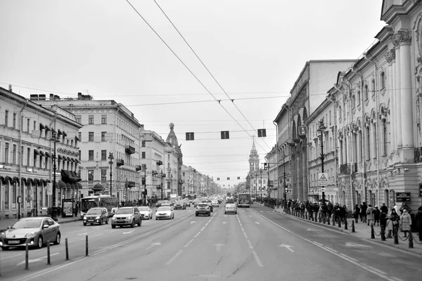 Vista sobre Nevsky Prospekct . — Fotografia de Stock