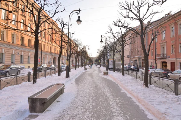 Sint Petersburg Rusland Februari 2018 Bolsjaja Konyushennaya Straat Het Centrum — Stockfoto