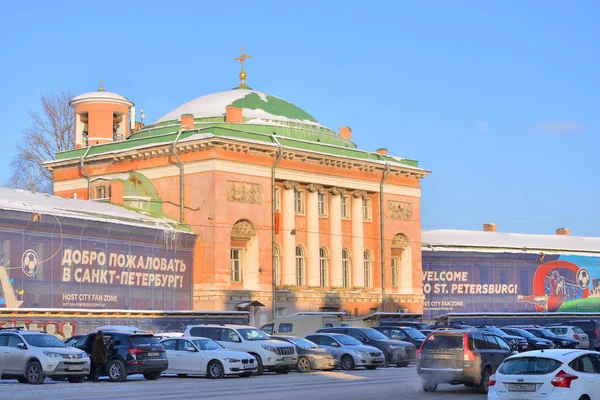 De kerk Spasa Nerukotvornogo Obraza in Sint-Petersburg. — Stockfoto