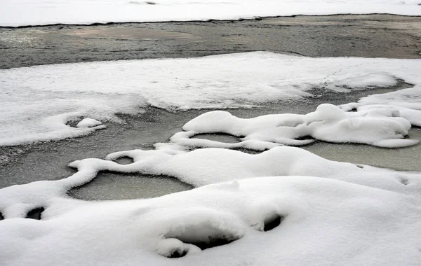 Isen vintern bakgrund. — Stockfoto