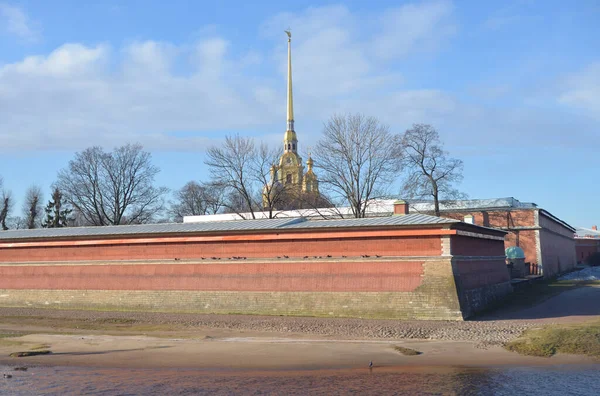 Bastion Der Peter Und Paul Festung Einem Sonnigen Frühlingstag Petersburg — Stockfoto