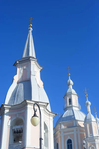 Katedrála Ondřeje Ortodoxní Katedrála Vasilevském Ostrově Petrohradě Rusko — Stock fotografie
