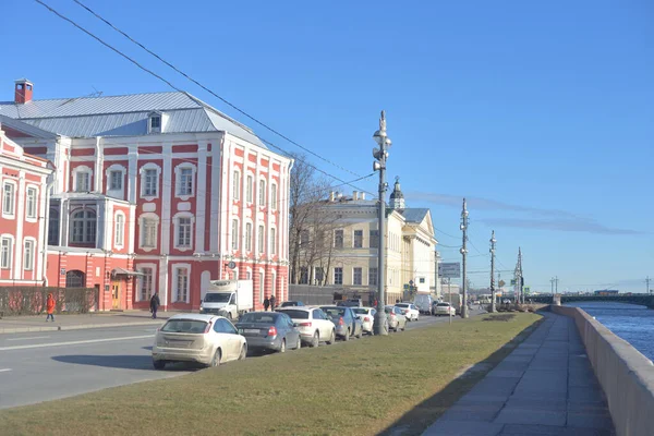 Petersburg Russia Лютого 2020 Вид Університетський Набережний Історичному Центрі Санкт — стокове фото