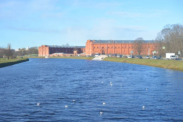 Kronverk Peter Och Paul Fästning Sankt Petersburg Solig Vårdag Ryssland — Stockfoto