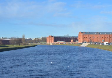 Kronverk of Peter and Paul Fortress, Saint Petersburg, güneşli bahar günü, Rusya.