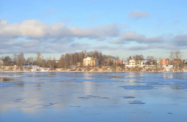 Utsikt Över Floden Neva Vintern — Stockfoto