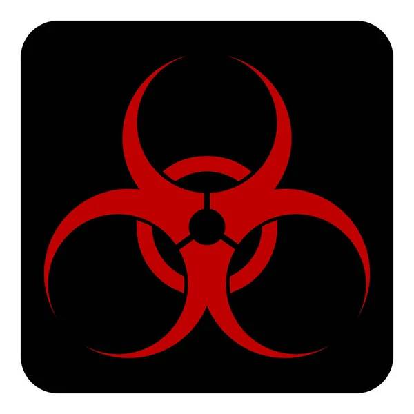 Biohazard Zeichen Auf Weißem Hintergrund Vektorillustration — Stockvektor
