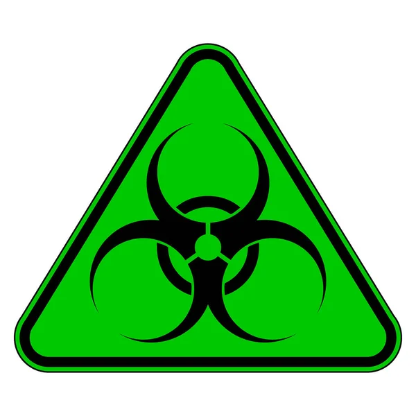 Biohazard Sign White Background Vector Illustration — Stock Vector