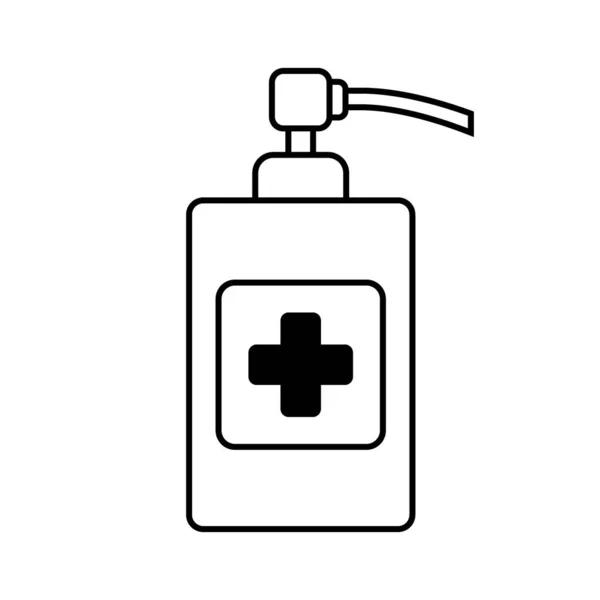 Sanitizer Symbol Auf Weißem Hintergrund Vektorillustration — Stockvektor
