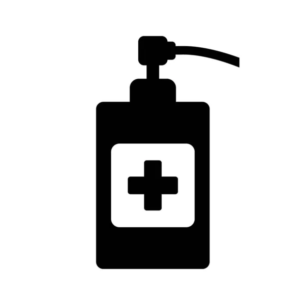 Sanitizer Symbol Auf Weißem Hintergrund Vektorillustration — Stockvektor