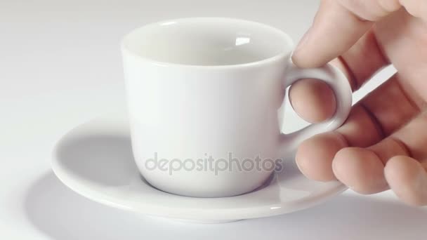 早上喝咖啡 — 图库视频影像