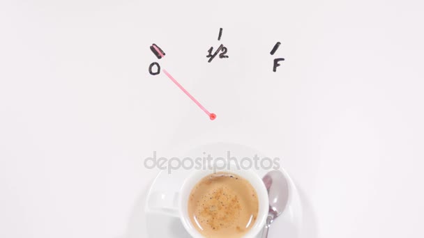 Boire du café au maximum — Video