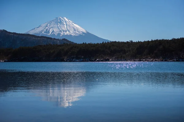 Lago Shojiko e mt.Fuji — Fotografia de Stock