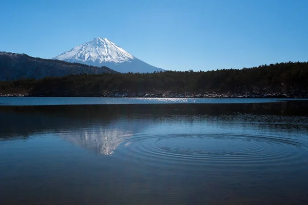 Shojiko See und mt.fuji — Stockfoto