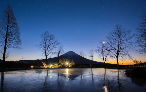 Monte Fuji y estrella — Foto de Stock