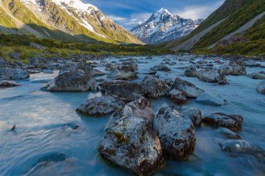 mt.cook Milli Parkı, Yeni Zelanda manzara