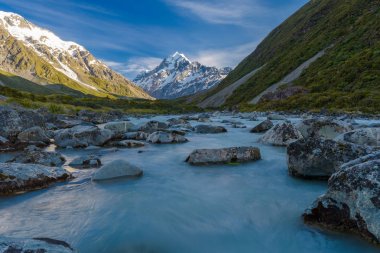 mt.cook Milli Parkı, Yeni Zelanda manzara