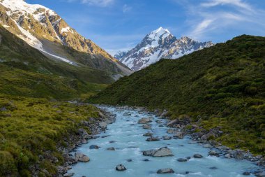 mt.cook Milli Parkı, Yeni Zelanda manzara