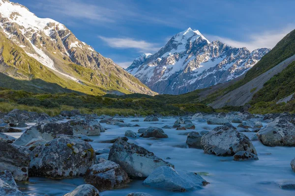 Paisagem do parque nacional mt.cook, Nova Zelândia — Fotografia de Stock