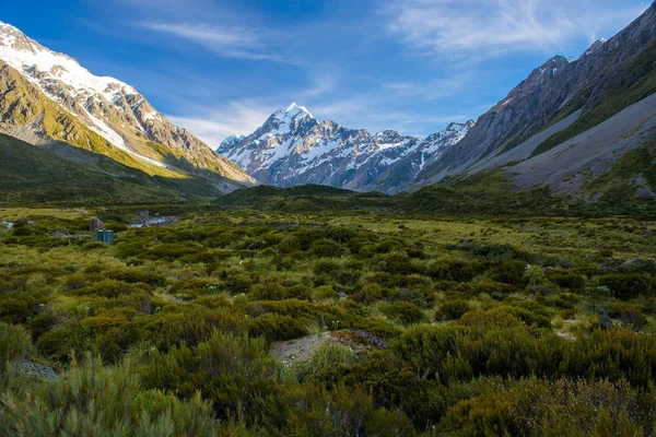 Krajina mt.cook národního parku, Nový Zéland — Stock fotografie