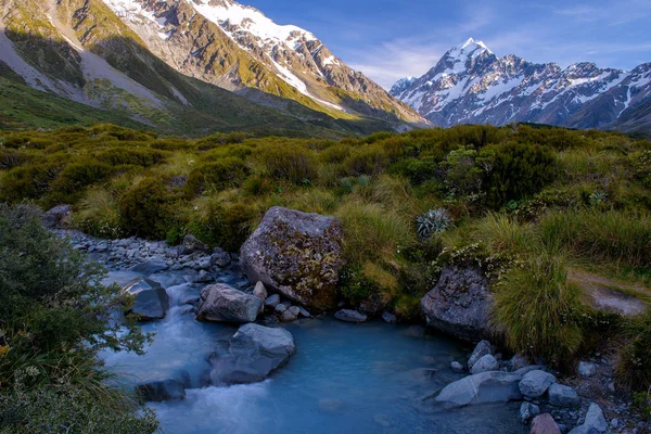 Krajina mt.cook národního parku, Nový Zéland — Stock fotografie