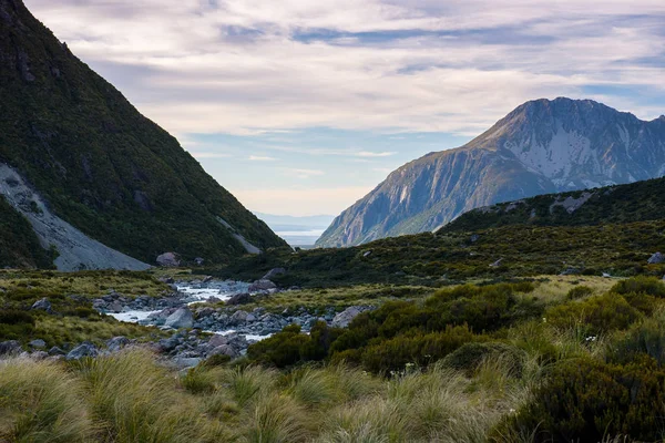 Landschap van mt.cook nationaal park, Nieuw-Zeeland — Stockfoto