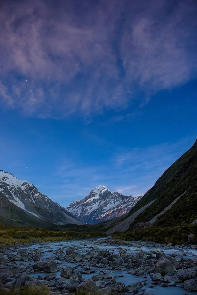 Landscape of mt.cook national park, New Zealand — Stock Photo, Image