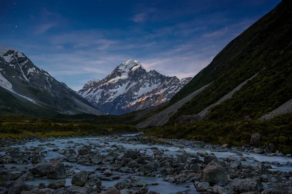 Landschap van mt.cook nationaal park, Nieuw-Zeeland — Stockfoto