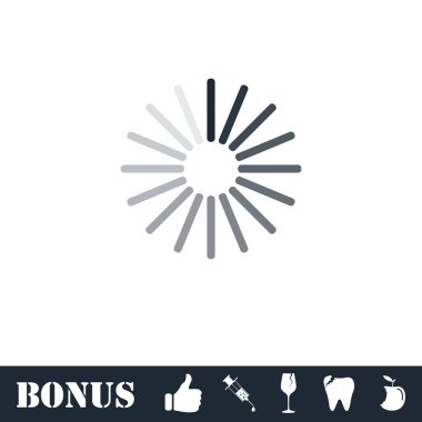 Yükleme simgesini düz