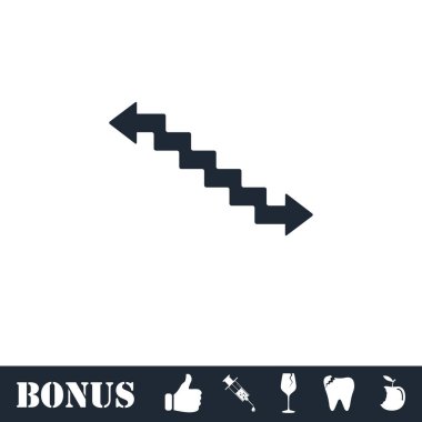 Merdiven simgesi düz