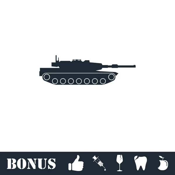 Tank icon flat — Stock Vector