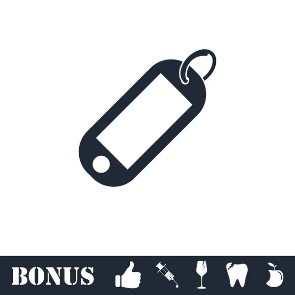 Tag icon flat — Stock Vector