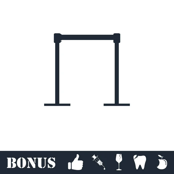 Horizontal bar icon flat — Stock Illustration Horizontal bar icon flat Stock Illustration