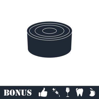 Teneke kutu simgesi düz