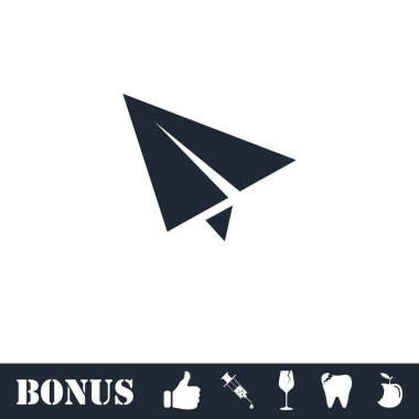 Kağıt Uçak simgesi düz