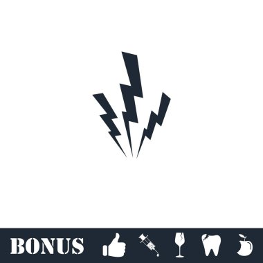 Yıldırım ikonuna düz