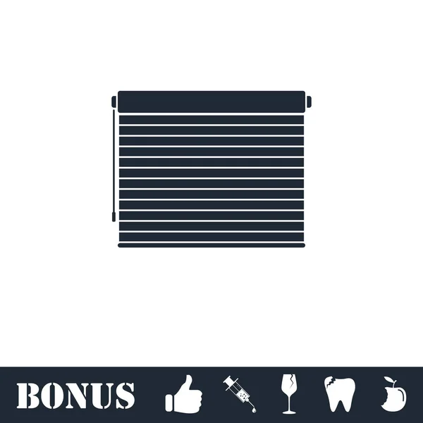 Blinds pictogram plat — Stockvector