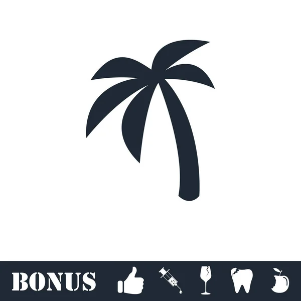 Palm icon flat — Stock Vector