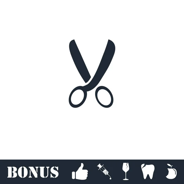 Secateurs icon flat — Stock Vector