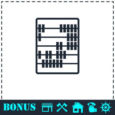 Abaküs simgesi düz