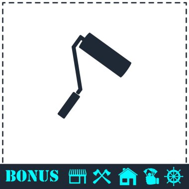 Boya silindiri simgesi düz