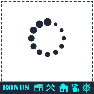 Yükleme simgesini düz