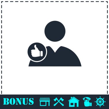 Avatar simge düz gibi