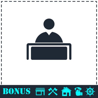 Tribün simgesi düz