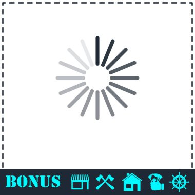 Yükleme simgesini düz