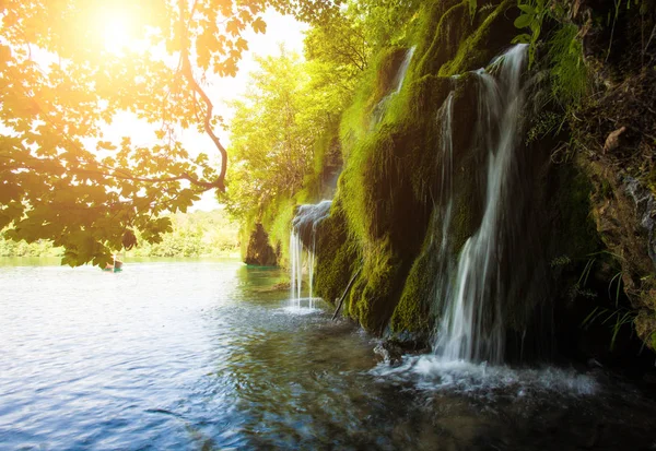 Amazing waterfall in Croatia — Stock Photo, Image