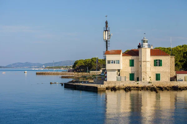 Farol na cidade de Sibenik — Fotografia de Stock